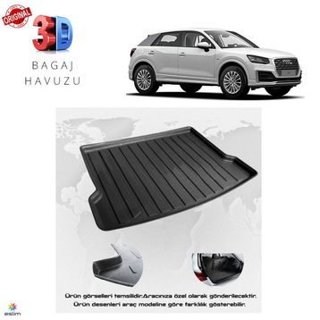 Audi Q2 2017 Sonrası 3d Bagaj Havuzu