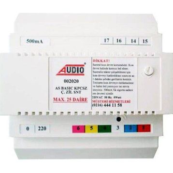 Audio 002020 AS 202 Kapıcısız Çift Zilli 2 Melodili Santral
