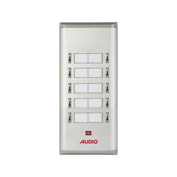 Audio 004851 10'lu K Basic Serisi Yan Sıra Çift Butonlu Zil Paneli