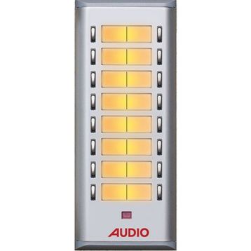 Audio 004851 10'lu K Basic Serisi Yan Sıra Çift Butonlu Zil Paneli