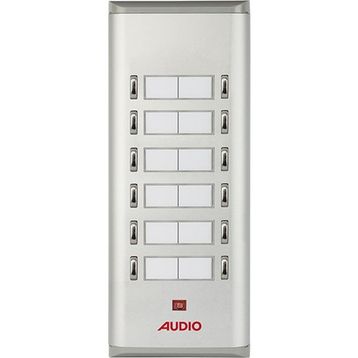 Audio 004851 12'li K Basic Serisi Yan Sıra Çift Butonlu Zil Paneli