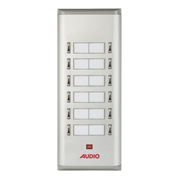 Audio 004851 12'li K Basic Serisi Yan Sıra Çift Butonlu Zil Paneli