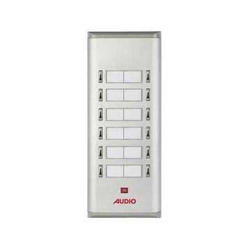 Audio 004851 12'li K Basic Serisi Yan Sıra Çift Butonlu Zil Paneli