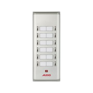 Audio 004851 12'li K Basic Serisi Yan Sıra Çift Butonlu Zil Paneli