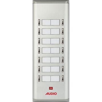 Audio 004851 14'lü K Basic Serisi Yan Sıra Çift Butonlu Zil Paneli