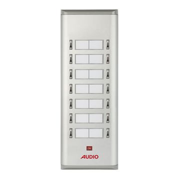 Audio 004851 14'lü K Basic Serisi Yan Sıra Çift Butonlu Zil Paneli
