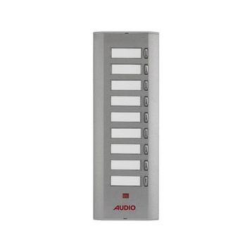 Audio 006225 9'lu U Konsept Serisi Yan Sıra Tek Butonlu Zil Paneli