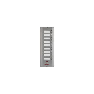 Audio 006225 9'lu U Konsept Serisi Yan Sıra Tek Butonlu Zil Paneli