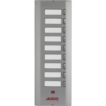 Audio 006225 9'lu U Konsept Serisi Yan Sıra Tek Butonlu Zil Paneli