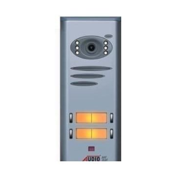 Audio 008317 E04 4'lü Basic Kameralı Butonlu Zil Paneli
