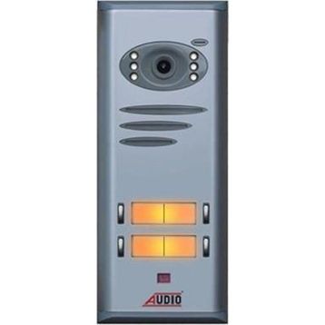 Audio 008317 E04 4'lü Basic Kameralı Butonlu Zil Paneli