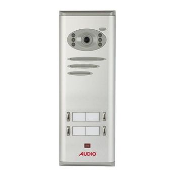 Audio 008317 E04 4'lü Basic Kameralı Butonlu Zil Paneli