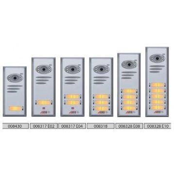 Audio 008328 E08 8'li Basic Kameralı Butonlu Zil Paneli