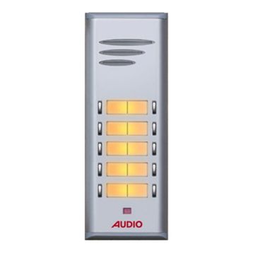 Audio ET 004845 10'lu Çift Butonlu Zil Paneli