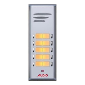 Audio ET 004845 10'lu Çift Butonlu Zil Paneli