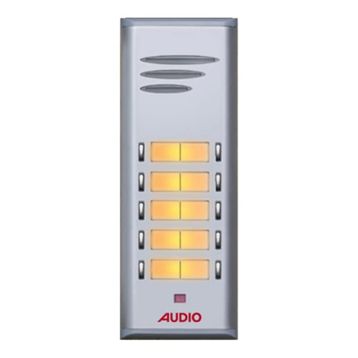 Audio ET 004845 10'lu Çift Butonlu Zil Paneli