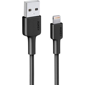 Aukey CB-BAL7-BK 0.9 mt Naylon Örgülü USB-A Lightning Kablosu