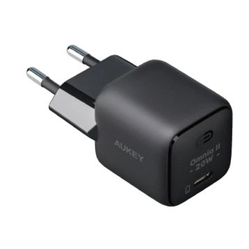 Aukey PA-B1T-BK 20 W Type-C Omnia II Mini Gan PD QC 3.0 Hızlı Şarj Cihazı