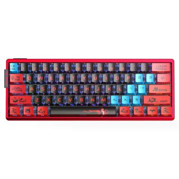 Aula AG60 Max Alüminyum Manyetik Hall Effect Frostcore Switch 8000Hz RGB TKL Hot Swap Kırmızı Gaming Klavye