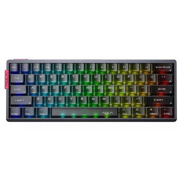 Aula AG60 Pro Alüminyum Manyetik Hall Effect Aether Switch RGB TKL Hot Swap Şeffaf Siyah Gaming Klavye