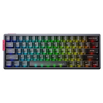 Aula AG60 Pro Alüminyum Manyetik Hall Effect Aether Switch RGB TKL Hot Swap Şeffaf Siyah Gaming Klavye