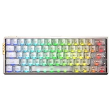 Aula AG60 Snowglow Switch Hot Swap Rgb Şeffaf Beyaz Kablosuz Gaming Klavye