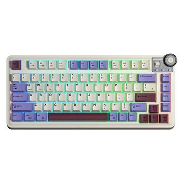 Aula AU75 RGB Mekanik TKL Seiya Switch Kablosuz Bej Oyuncu Klavyesi