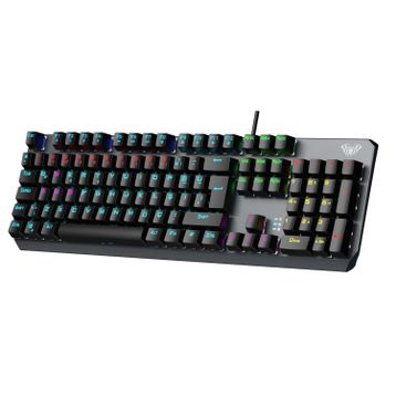 Aula F2066 Blue Switch RGB Makrolu Kablolu Gaming Klavye