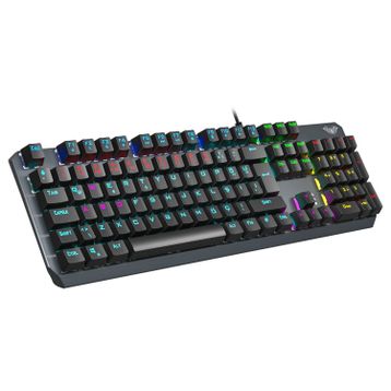 Aula F2066 Blue Switch RGB Makrolu Kablolu Gaming Klavye