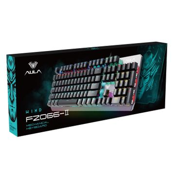 Aula F2066 Blue Switch RGB Makrolu Kablolu Gaming Klavye
