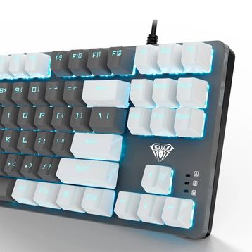 Aula F3287 Blue Switch Gri Kablolu Mekanik Gaming Klavye