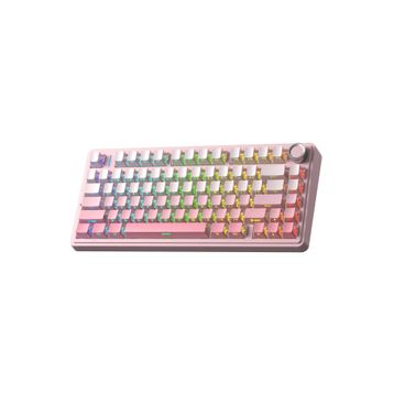 Aula F75 Cotton Candy Switch Hot Swap TKL RGB Pembe Kablosuz Mekanik Gaming Klavye