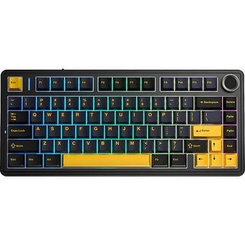 Aula F75 Crescent Switch Tri Mode Hot Swap RGB TKL Siyah Kablosuz Gaming Klavye