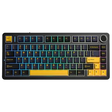 Aula F75 Crescent Switch Tri Mode Hot Swap RGB TKL Siyah Kablosuz Gaming Klavye