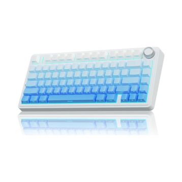 Aula F75 Gradyan Mavi Mekanik RGB TKL Seiya Switch Kablosuz Makrolu Hot Swap Gaming Klavye