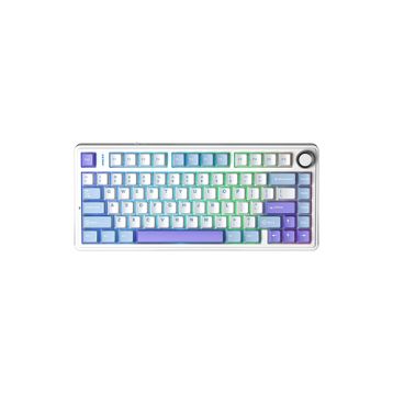 Aula F75 Mekanik RGB TKL Star Vector Switch Kablosuz Makrolu Hot Swap Mor Gaming Klavye
