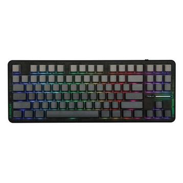 Aula F87 Pro Siyah-Gri RGB TKL Graywood V4 Switch İngilizce Kablolu/Kablosuz Mekanik Gaming Klavye