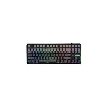 Aula F87 Pro Siyah-Gri RGB TKL Graywood V4 Switch İngilizce Kablolu/Kablosuz Mekanik Gaming Klavye