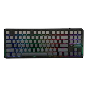 Aula F87 Pro Siyah-Gri RGB TKL Graywood V4 Switch İngilizce Kablolu/Kablosuz Mekanik Gaming Klavye