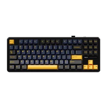 Aula F87 Turuncu Mekanik RGB TKL Graywood V3 Switch Kablosuz Makrolu Hot Swap Klavye
