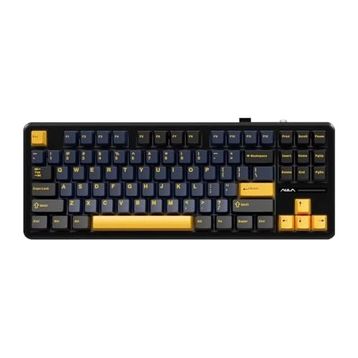 Aula F87 Turuncu Mekanik RGB TKL Graywood V3 Switch Kablosuz Makrolu Hot Swap Klavye