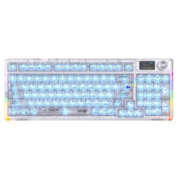 Aula F98 Pro V3 RGB Crystal Switch Kablolu/Kablosuz Şeffaf Gaming Klavye