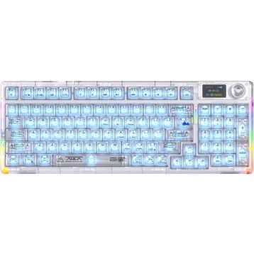 Aula F98 Pro V3 RGB Crystal Switch Kablolu/Kablosuz Şeffaf Gaming Klavye
