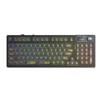 Aula F98 Pro V3 RGB Crystal Switch Kablolu/Kablosuz Siyah Gaming Klavye