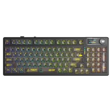 Aula F98 Pro V3 RGB Crystal Switch Kablolu/Kablosuz Siyah Gaming Klavye