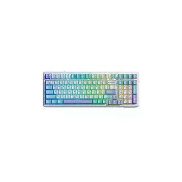 Aula F99 Lila 3 Modlu Rgb Hot Swap Mekanik Linear Graywood V3 Switch Kablosuz Makrolu Klavye
