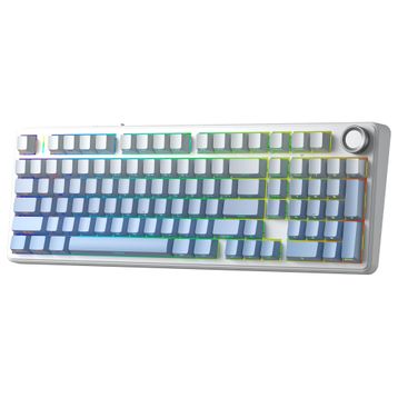 Aula F99 Pro Gradyan Mavi 3 Modlu RGB Hot Swap Mekanik Nimbus V3 Switch Kablosuz Makrolu Gaming Klavye