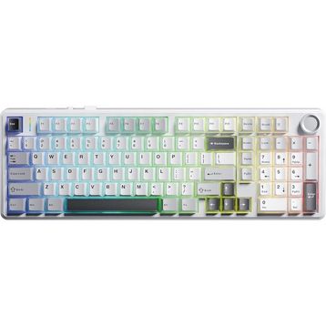 AULA F99 Pro RGB Hot Swap Mekanik Star Vector Switch Kablosuz Gri Gaming Klavye