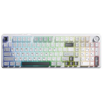 AULA F99 Pro RGB Hot Swap Mekanik Star Vector Switch Kablosuz Gri Gaming Klavye