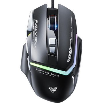 Aula S12 Pro Siyah Makrolu Ergonomik Optik Kablolu Gaming Mouse